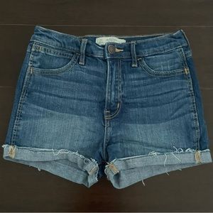 Abercrombie and Fitch Women Summer Jean Shorts Size 00 (W24) Blue EUC